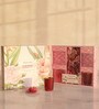 Set Of 4 Pink Wax Rose Scented Candle For Soothing Fragrance And Special Occasions