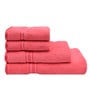 Rose Solid 500 GSM Cotton 4 Pieces Towel Set