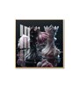 Rose Timeless Contrast Glass Finish Square Wall Art