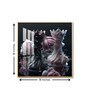 Rose Timeless Contrast Glass Finish Square Wall Art