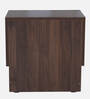 Rosebud BedsideTable In Columbian Walnut & Frosty White Glossy Color