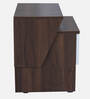 Rosebud BedsideTable In Columbian Walnut & Frosty White Glossy Color