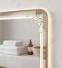 Rosegold Aluminium Frame Rectangular With Round Corner Wall Mirror 24 X 30 In