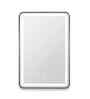Rosegold Aluminium Frame LED Rectangular Wall Mirror 24 X 30 In