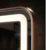 Rosegold Aluminium Frame LED Rectangular Wall Mirror 24 X 36 In