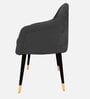Roselle Suede Accent Chair in Dark Grey Colour