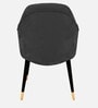 Roselle Suede Accent Chair in Dark Grey Colour