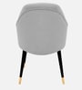 Roselle Suede Accent Chair In Grey Colour
