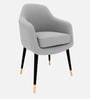 Roselle Suede Accent Chair In Grey Colour