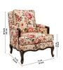 Roselle Teak Wood Lounge Chair In Multicolor Roselle Teak Wood Lounge Chair In Multicolor