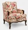 Roselle Teak Wood Lounge Chair In Multicolor Roselle Teak Wood Lounge Chair In Multicolor