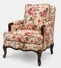Roselle Teak Wood Lounge Chair In Multicolor Roselle Teak Wood Lounge Chair In Multicolor
