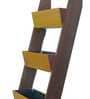 Rosewood & Oak Yellow Wood Polymer Composite Three Step Ladder Large Planter