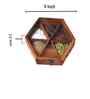 Rosewood Hexagon Spice Box