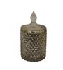Roshni Diamond  Mercury  Shiny Glass Table Tealight Holder