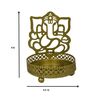 Roshni Ganesh Gold Iron T-Light Holder