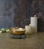 Roshni Gold Iron Scented Wax Filled Urli Candle