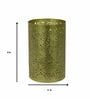 Roshni Jaali Gold Iron & Glass Candle Holder