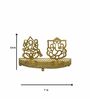 Roshni Lakshmi Ganesh Gold Iron Table Tealight Holder