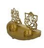 Roshni Lakshmi Ganesh Gold Iron Table Tealight Holder
