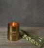 Roshni Lotus Gold Iron & Glass Votive Candle Holder