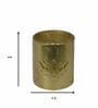 Roshni Lotus Gold Iron & Glass Votive Candle Holder