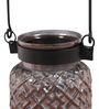 Roshni
Patterned 9.5 Inch Black Glass & Iron Candle
Holder