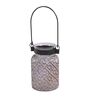 Roshni
Patterned 9.5 Inch Black Glass & Iron Candle
Holder