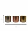 Roshni Rose Gold Iron (Set of 3) Scented Jar Candle