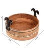 Rosho Handcrafted  Brown  Wood  Serving Tray
