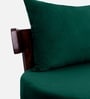 Rosseate Sheesham Wood Slipper Chair In Green Color