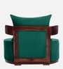 Rosseate Sheesham Wood Slipper Chair In Green Color