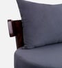 Rosseate Sheesham Wood Slipper Chair In Grey Color