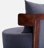 Rosseate Sheesham Wood Slipper Chair In Grey Color