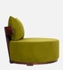 Rosseate Sheesham Wood Slipper Chair In Olive Green C