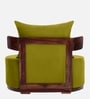 Rosseate Sheesham Wood Slipper Chair In Olive Green C