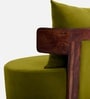 Rosseate Sheesham Wood Slipper Chair In Olive Green C