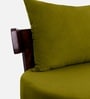 Rosseate Sheesham Wood Slipper Chair In Olive Green C