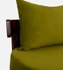 Rosseate Sheesham Wood Slipper Chair In Olive Green C