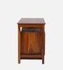 Roswell Writing Table In Teak Finish With Drawer Storage