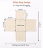 Roti Cloth/Chapati Cover, Cotton Double Layer Roti Wrap With Flaps