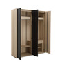Rotterdam 4 Door Wardrobe In Lurbana Oak Colour