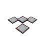 Roumbus Grey  Cotton 4 Pcs Coasters