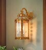 Round 17 Inch Cast Aluminium Single-Light Golden Lantern Hanging Wall Lamp