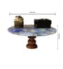 Blue Stone Cake Stand