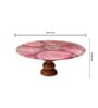 Pink Stone Cake Stand