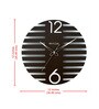 Brown Synthetic Wood Analogue Modern Wall Clock