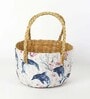(1Pc) Multicolor Seagrass Handmade Eco-Friendly Table Organizer & Storage Basket