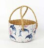 (1Pc) Multicolor Seagrass Handmade Eco-Friendly Table Organizer & Storage Basket