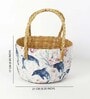 (1Pc) Multicolor Seagrass Handmade Eco-Friendly Table Organizer & Storage Basket